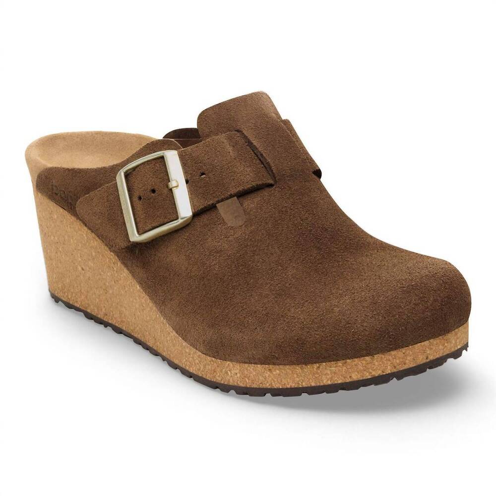 NEW PAPILLIO women's fanny clog in dark tea